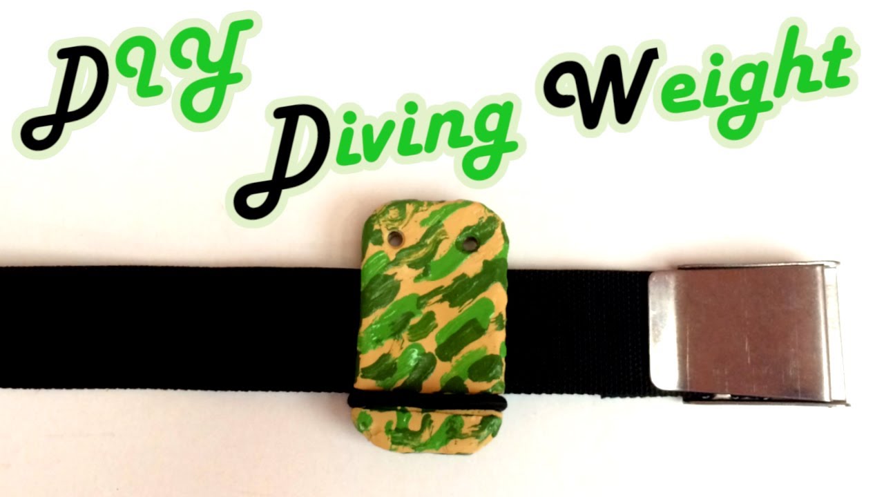 Tutorial DIY Melt your own Diving Weight Quick release Camouflage