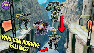 🔥 WHICH ROBOTS CAN SURVIVE FALLING DOWN? || WAR ROBOTS WR COMPARISON ||