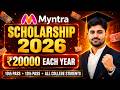 Myntra Scholarship 2026 Apply 🔥₹20,000 Scholarship For 10th 12th Pass & College Students
