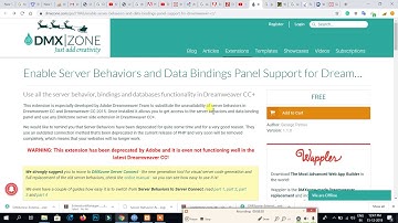 Dreamweaver CC   Server Behavior & Database