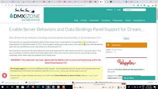 Dreamweaver CC   Server Behavior & Database