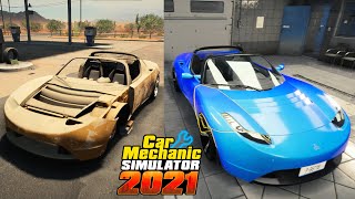 Restoring My FIRST Electric Car - Car Mechanic Simulator 2021