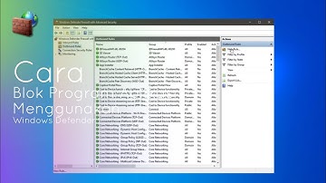 How to block application programs with Windows Firewall