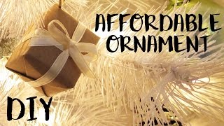 Affordable DIY Christmas Ornament | Small Gift Boxes