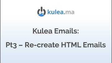 Sending Emails Part 3 - Recreate your existing HTML Emails