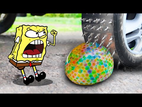 Experiment Car vs Orbeez Water Balloon vs Coca  - Crushing Crunchy & Soft Things by Car!