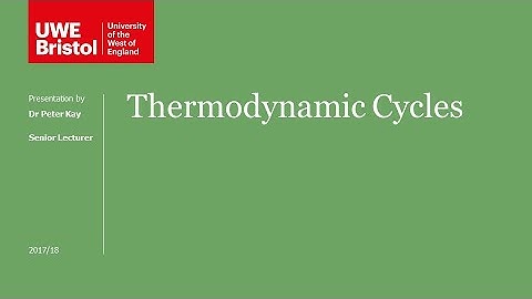 Thermodynamic Cycles - Introduction (Part 1 of 4)