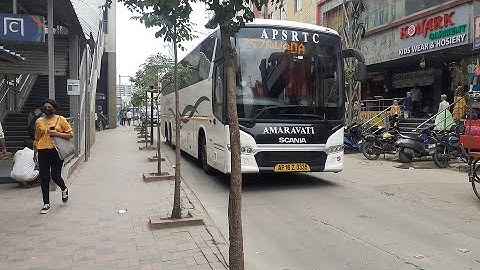 Hyderabad - Vijayawada SCANIA A/c Bus | AMARAVATI | APSRTC