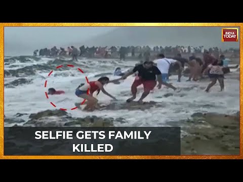 WATCH: Indian Family Swept Away By Violent Waves On Oman's Mughsail Beach