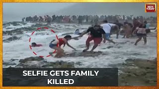 WATCH: Indian Family Swept Away By Violent Waves On Oman's Mughsail Beach