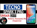 Tecno Spark 3 Pro Hard Reset ( Tecno KB8 ) Unlock Pattern / Password / Fingerprint