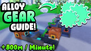 Factory Simulator Tier 3 Layout Tutorial [LIVING ALLOY GEARS] - Roblox