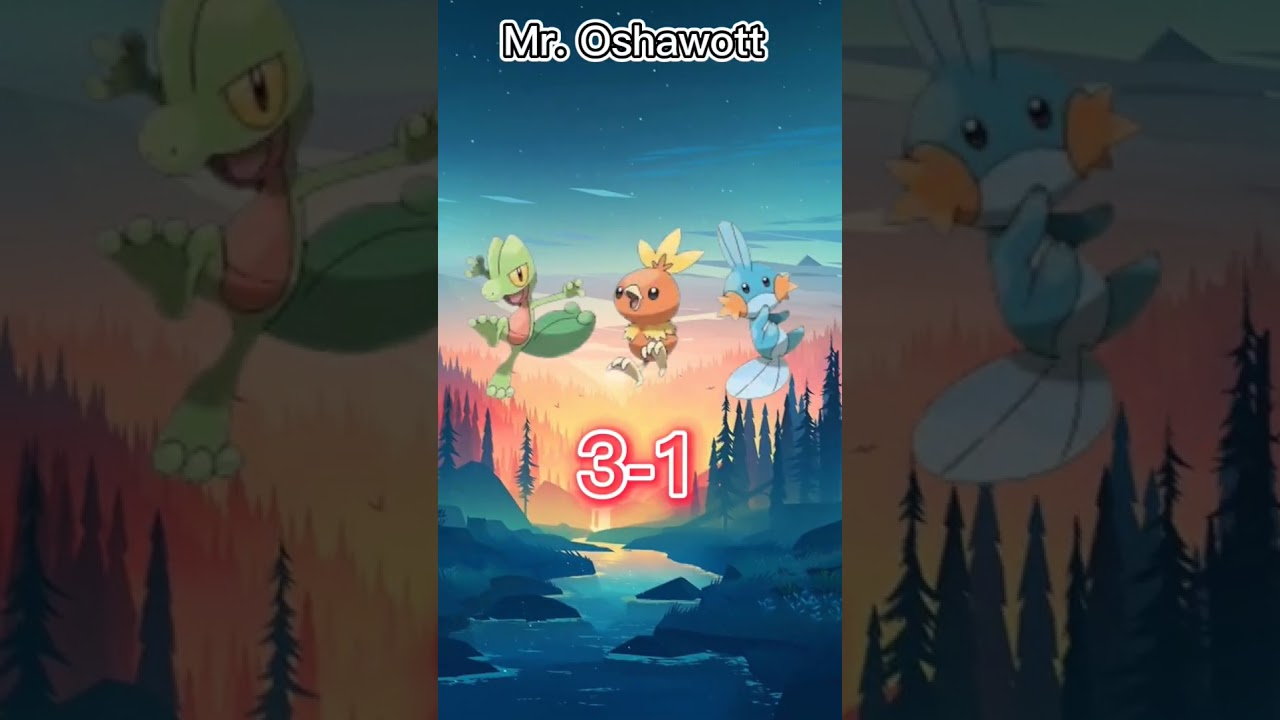 Pokemon Gen 1 Starters VS Gen 3 Starters Who is Strongest? 