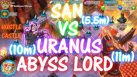 5.5mil vs Uranus & Abyss Lord | Dark Citadel Hustle Castle