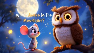 🌙✨ Who’s Awake in the Moonlight | A Gentle & Fun Bedtime Story for Kids! ✨🌙