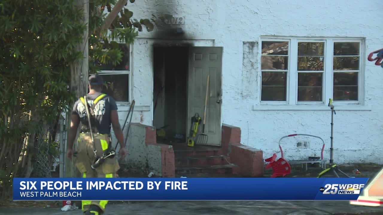 West Palm Beach home damaged in fire - YouTube