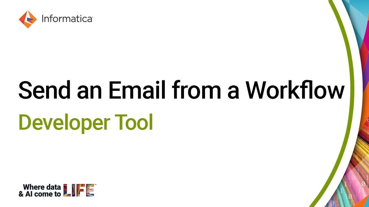 Send an Email from a Workflow in the Developer Tool - YouTube