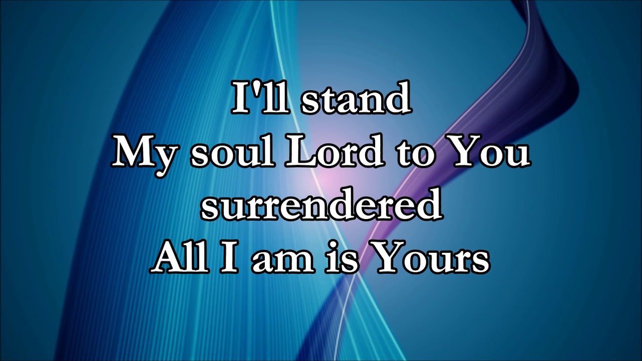 The Stand Hillsong (Lyric Video) YouTube