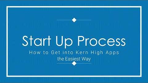 Start Up Process