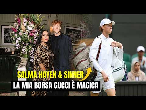Video JANNIK SINNER ospite d'onore alla cena GUCCI di SALMA HAYEK prima di Wimbledon