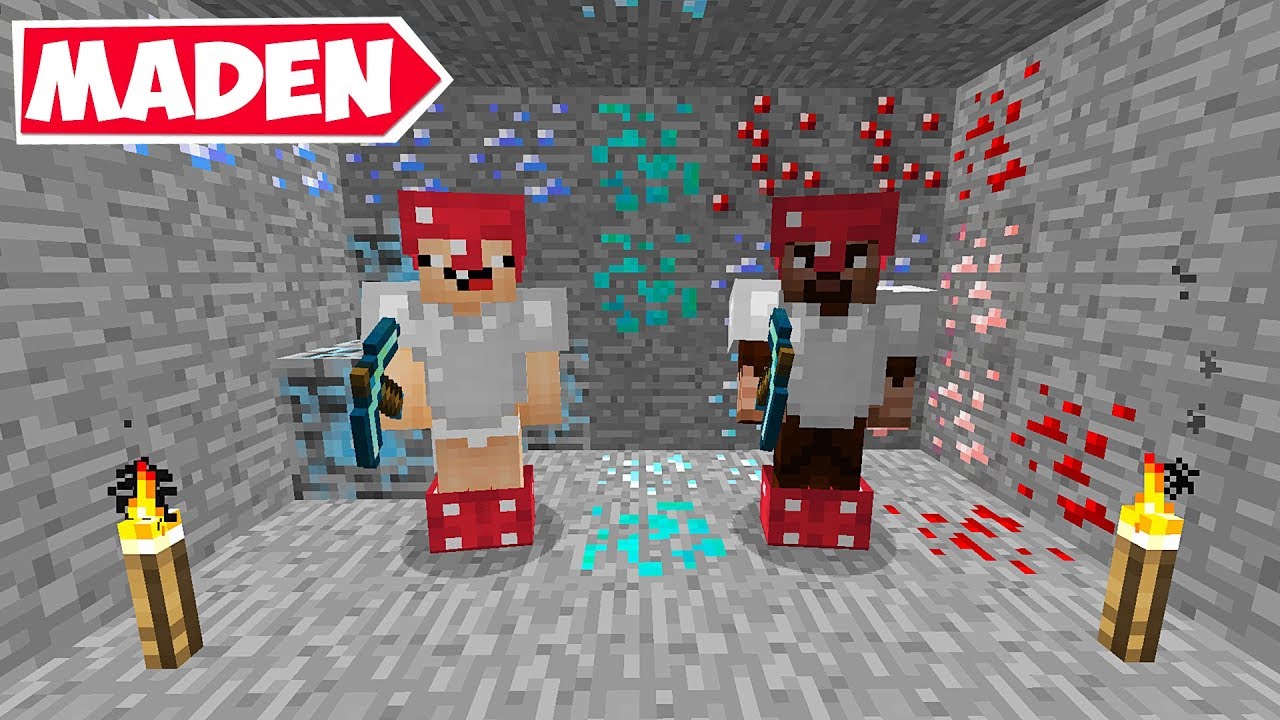 MODLU MADEN YAPTIK (EFSANE) !! 😱 Minecraft