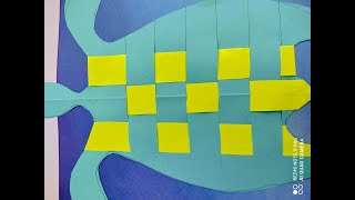 Paper crafts for kids|Paper weaving turtle craft for kids|Turtle paper weaving