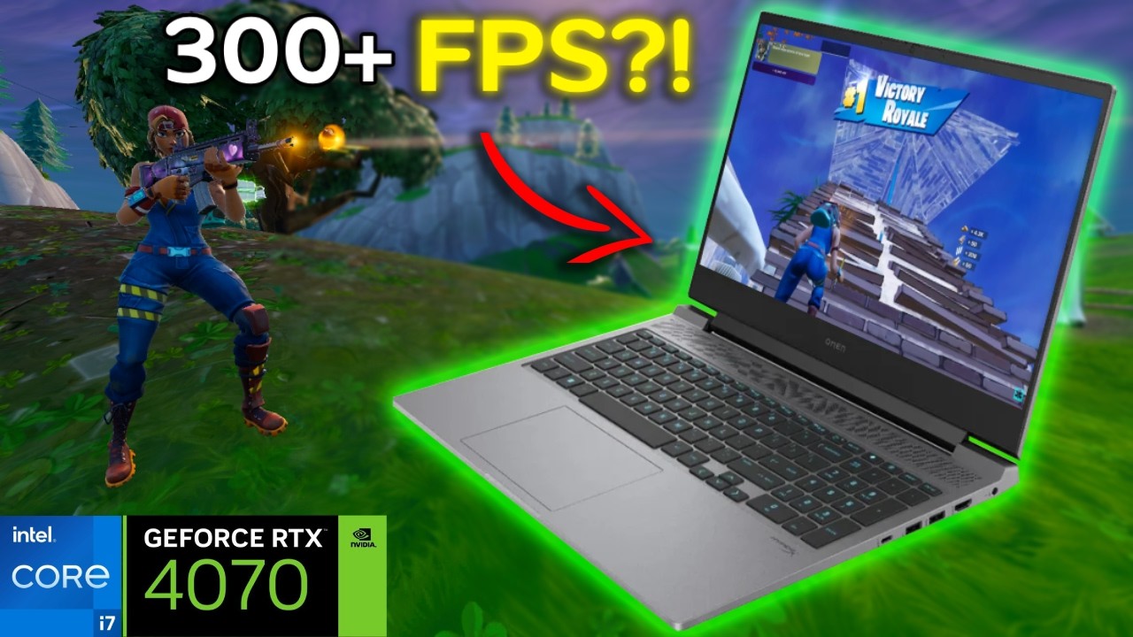 Fortnite Chapter 7 Season 1 on HP Omen 🔥 RTX 4070 + i7-14700HX