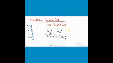 Simplifying expressions involving natural logarithms