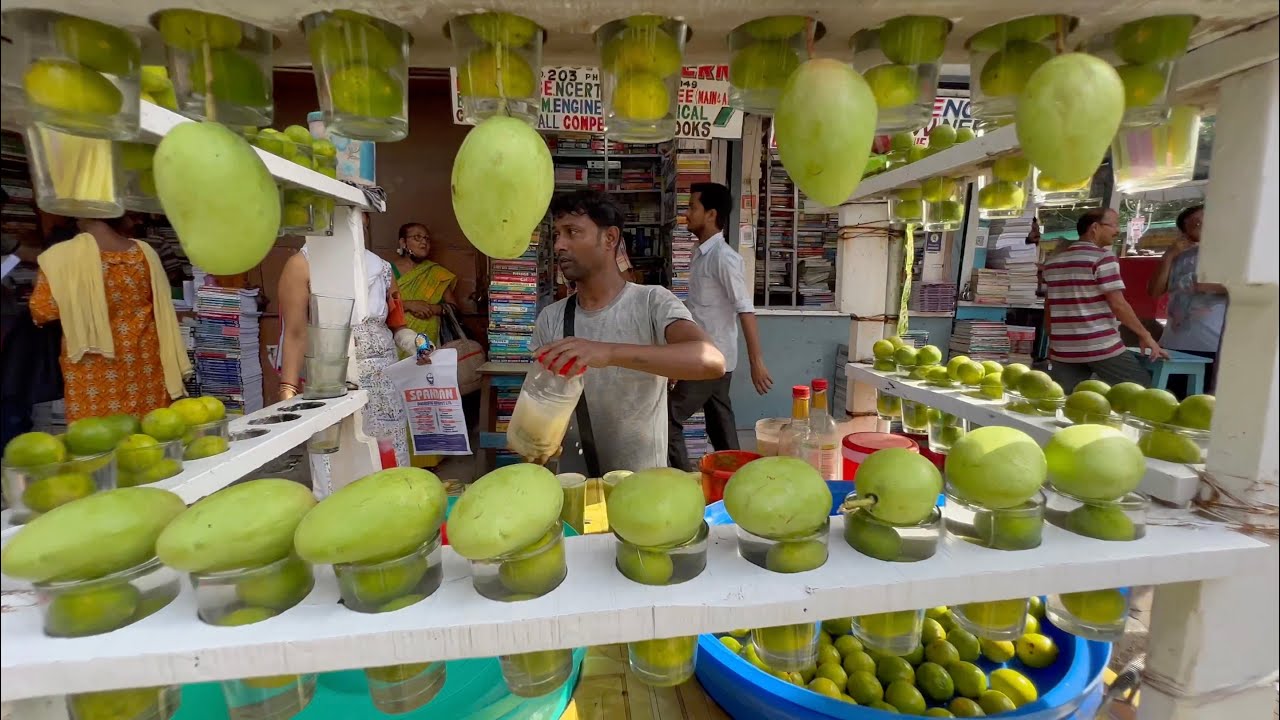 ⁣Kolkata Special Burnt Raw Mango Drink | Indian Street Food