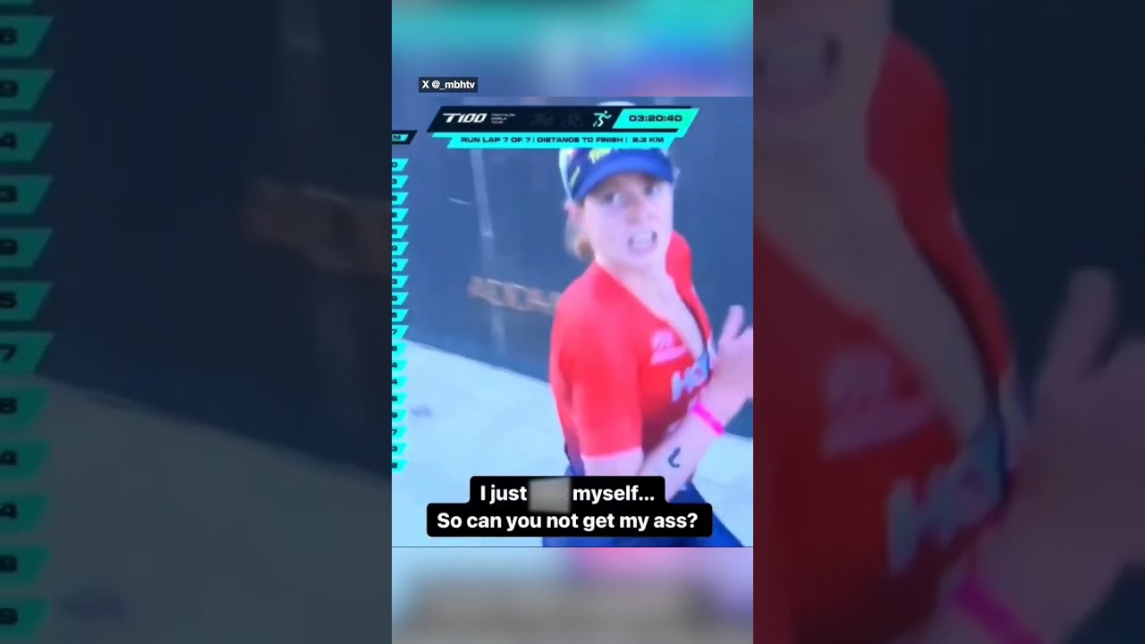 Marathon Runner Tells Camera Not To Film Her Poo