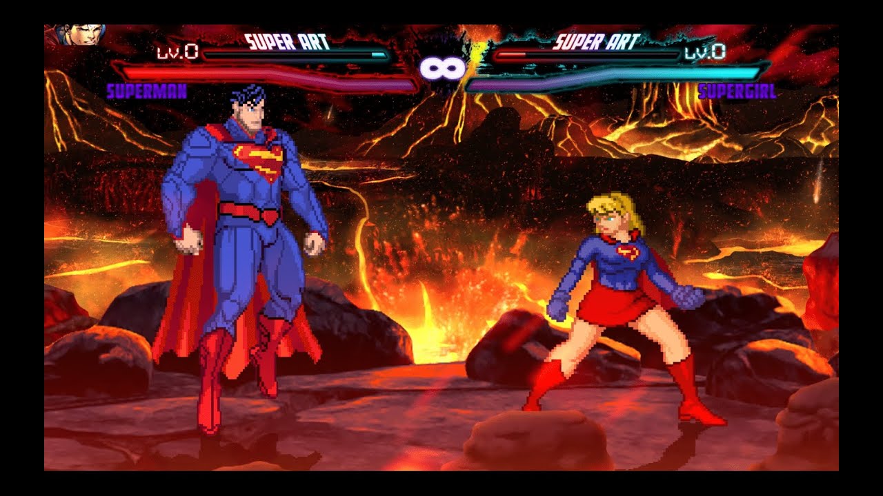 Superman vs Supergirl | DC | Mugen - YouTube