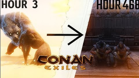 SURVIVING 500 HOURS in Conan Exiles’ MOST POPULATED PvP Server