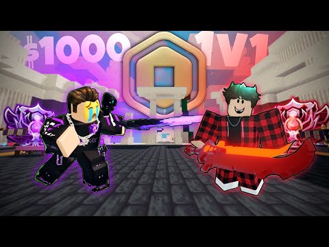 I 1v1d A Fan For a Thousand Robux!
