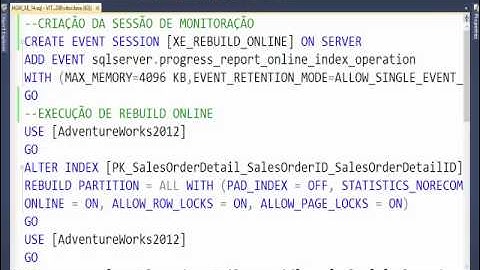 Highway to Hell – Extended Events – Parte 14 – Monitorando processo de rebuild online
