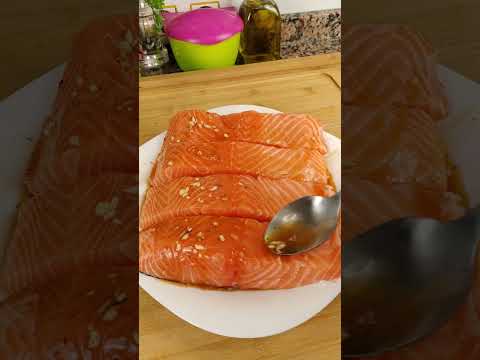 #facil , #rápido ,jugoso y riquísimo 😋Salmón al horno👌 (A mi manera #recetas ) #ricoyfacil #recipes