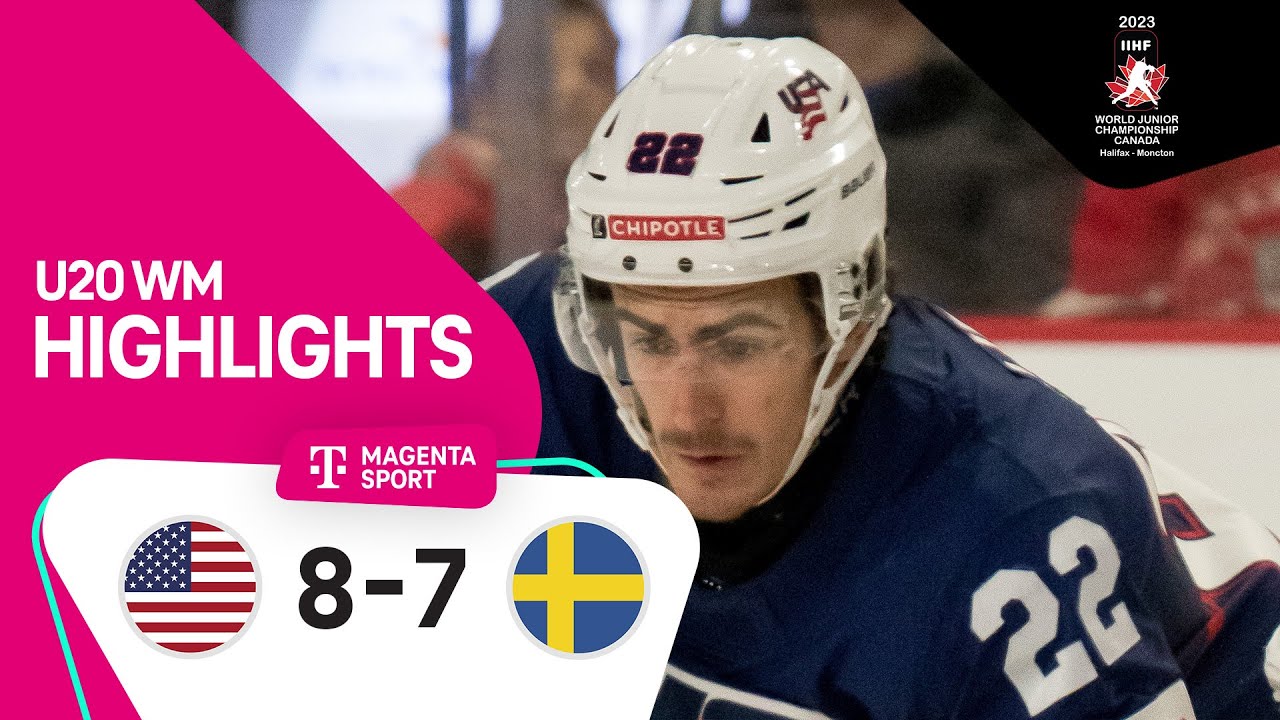 USA - Schweden Highlights Spiel um Platz 3 IIHF U20 Eishockey-WM 2023 MAGENTA SPORT