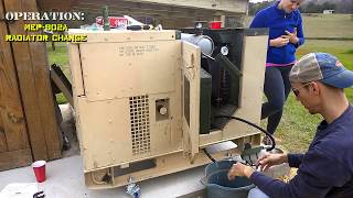 military surplus generator - mep 802a radiator change