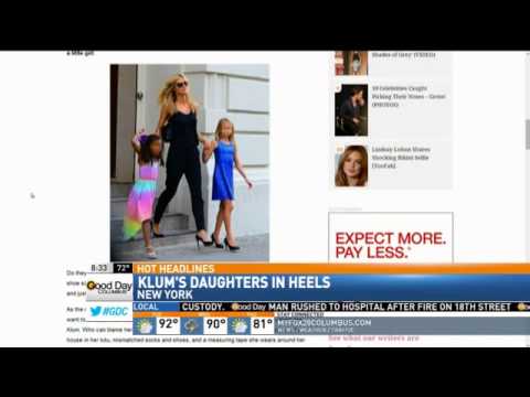 Heidi Klum Criticized for High-Heel Wearing Daughters