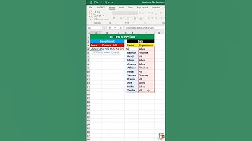 How to use the Filter function in Excel #excel #exceltutorial #exceltips #exceltricks