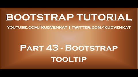 Bootstrap tooltip