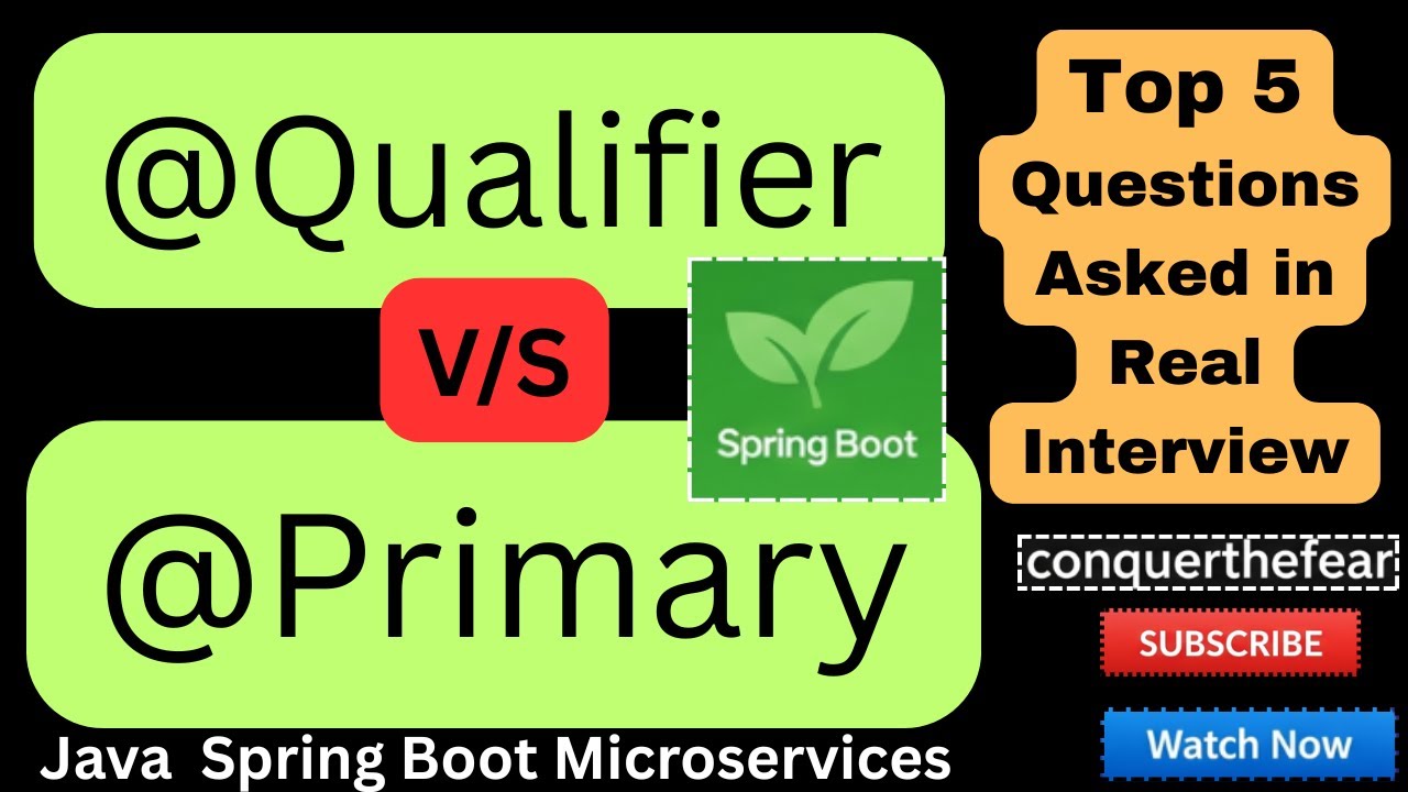 Spring Boot Interview Questions: @Primary, @Qualifier, and Bean ...