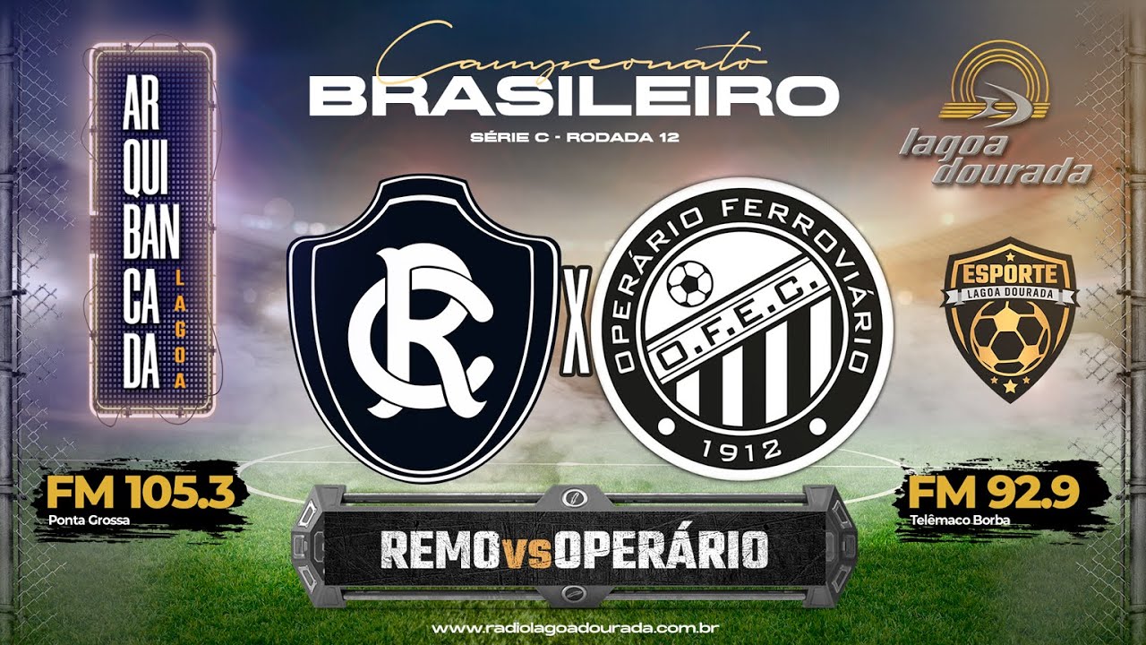 REMO X OPERÁRIO 12° Rodada Campeonato Brasileiro Série C 2023 - YouTube