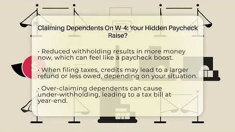 Claiming Dependents On W-4: Your Hidden Paycheck Raise? - Your Paycheck Planner