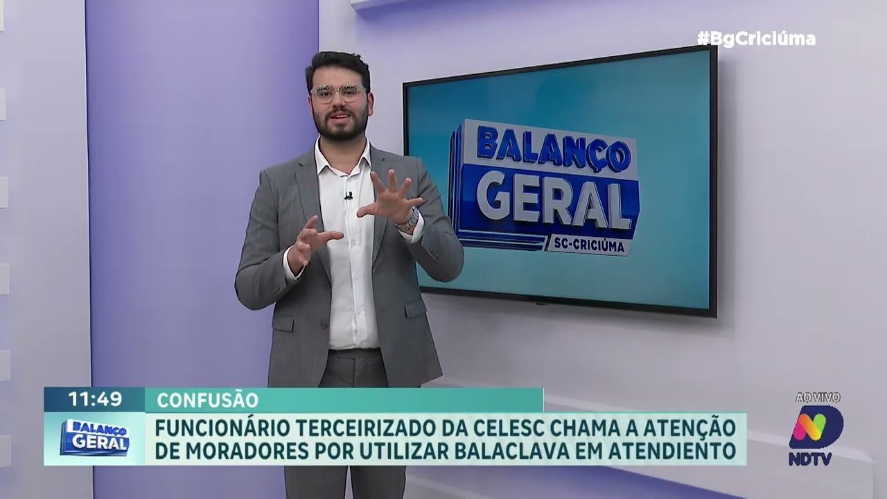 Uso de balaclava por funcionário da Celesc preocupa moradores