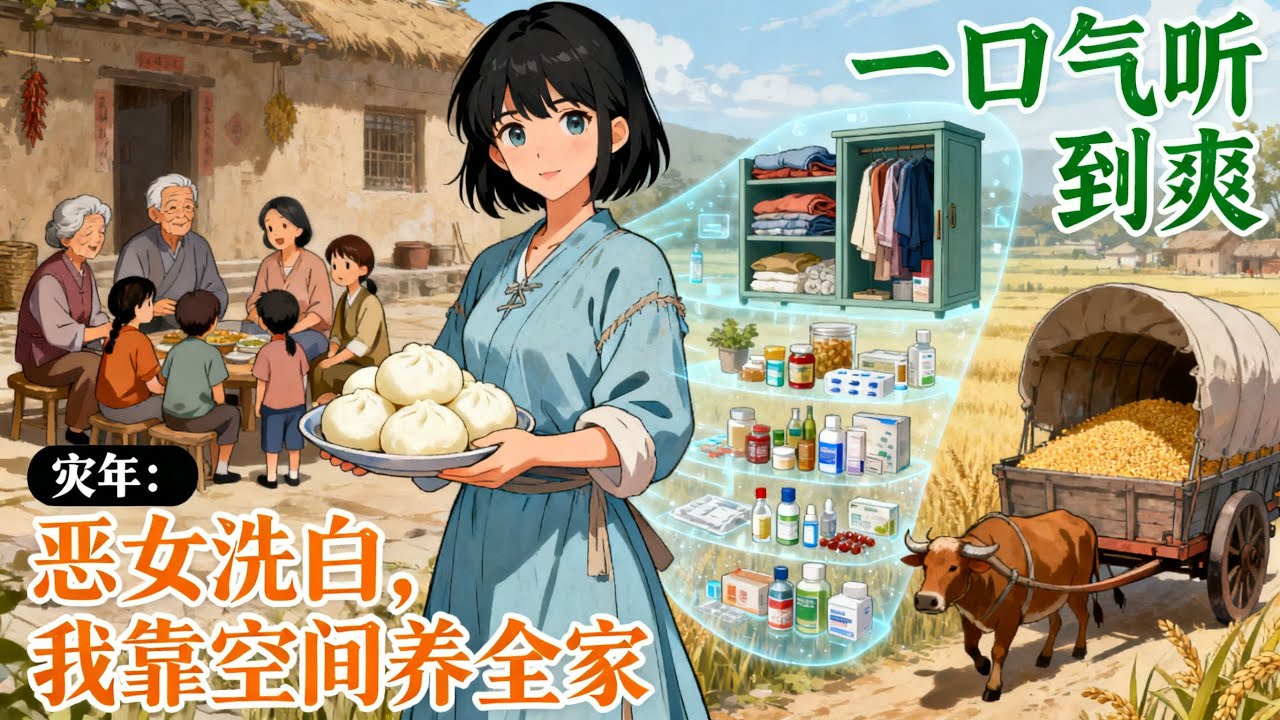 【完结】《災年：惡女洗白，我靠空間養全家》全村唾棄的刁蠻女被噎死後覺醒，綁定整座度假村空間，物資自動補滿，她一邊用美食治癒家人，一邊在逃荒路上悄悄建起移動糧倉！#古言小說#种田文#完結文