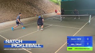 Pickleball Men's Doubles Rec Play feat. Neil/Brian vs Pete/Zach