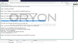 Create a WordPress Admin user for a WordPress Site via MySQL