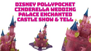 Disney Polly Pocket Cinderella Wedding Palace Enchanted Glittery Castle Retro Vintage Show & Tell