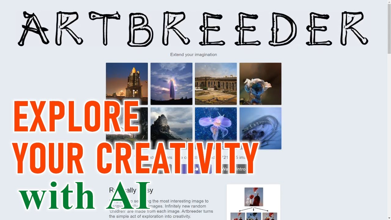 Explore your Creativity - Artbreeder