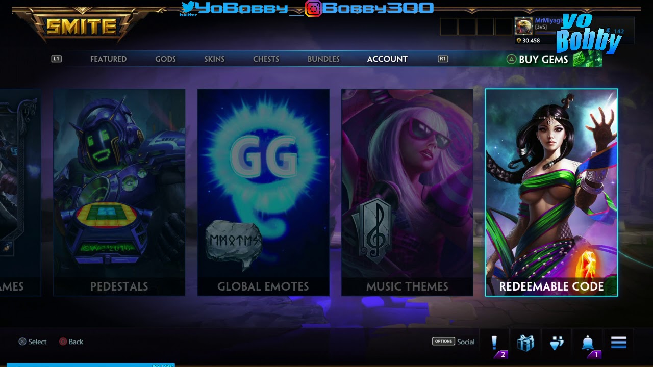 SMITE ODYSSEY CHEST CODE! YouTube